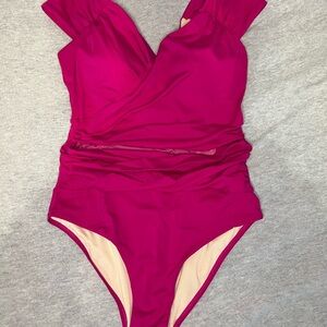 Elegant Magenta Women's One Piece Swimsuit